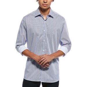 Tahari Mens  Modern Fit Dress Shirt, Blue